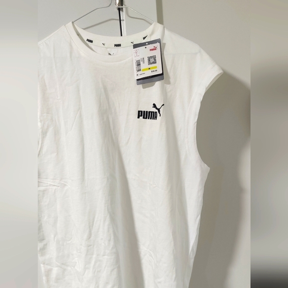 White sport shirt Puma M - Picture 4 of 5